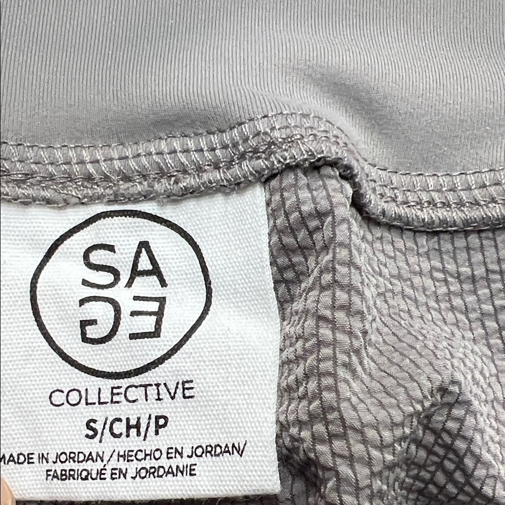 Sage Cargo Gray Cropped Pants - Picture 6 of 6